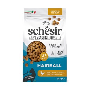 Schesir Monoprotein Tüy Yumağı Kontrolü Tavuklu Yetişkin Kedi Maması 1,5 kg - Schesir