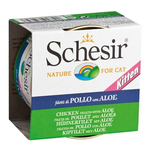 Schesir Pouch Tavuk ve Aloeveralı Yavru Kedi Konservesi 85 gr - 1