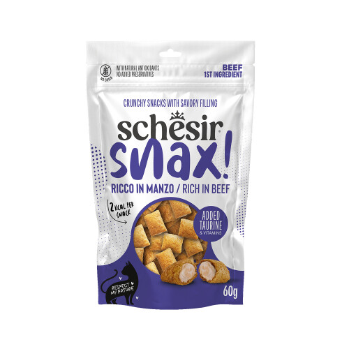Schesir Snax Sığır Etli Dolgulu Kedi Ödül Maması 60 Gr - 1