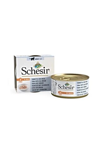 Schesir Sos İçinde Ton Balıklı ve Çipuralı Yetişkin Kedi Konservesi 70 gr - 1