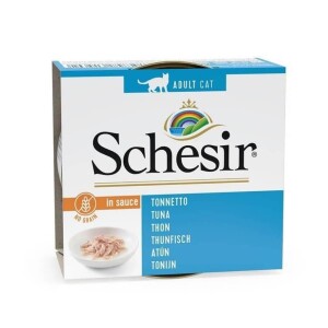 Schesir Soslu Ton Balıklı Tahılsız Yetişkin Kedi Konservesi 70 gr - Schesir