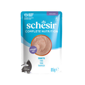 Schesir Tam ve Dengeli Ton Balıklı Mus Yetişkin Kedi Konservesi - Schesir