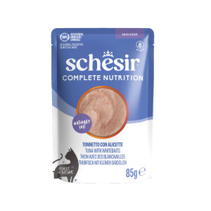 Schesir Tam ve Dengeli Ton Balıklı ve Hamsili Mus Yetişkin Kedi Pouch 85 Gr - 2