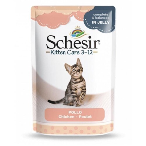 Schesir Pouch Tavuklu Yavru Kedi Konservesi 85 gr - 1
