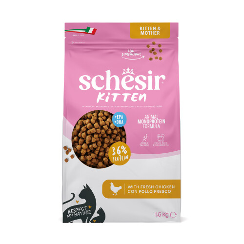 Schesir Kitten Tavuklu Yavru Kedi Maması 1,5 kg - 1