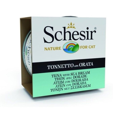 Schesir Ton Balığı ve Çipuralı Jöleli Kedi Konservesi 85 gr - 1