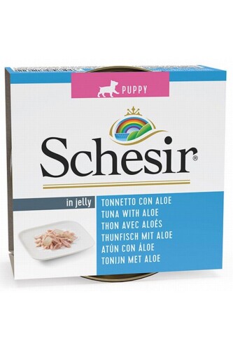 Schesir Jelly Ton Balığı ve Aloe Vera Jöle İçinde Yavru Köpek Konservesi 150 gr - 1