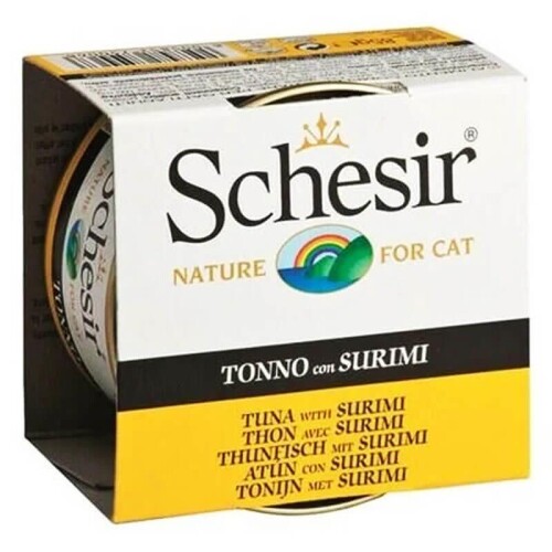 Schesir Ton Balıklı ve Surimili Jöleli Kedi Konservesi 85 gr - 1
