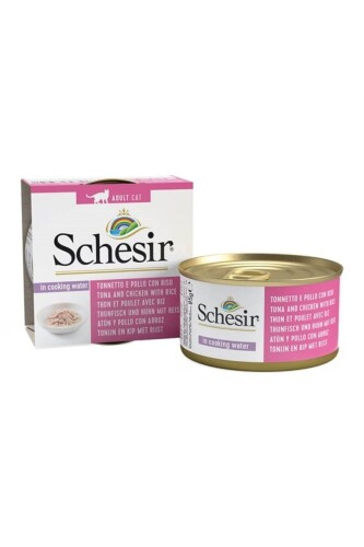 Schesir Ton Balıklı ve Tavuklu Naturel Kedi Konservesi 85 gr - 1
