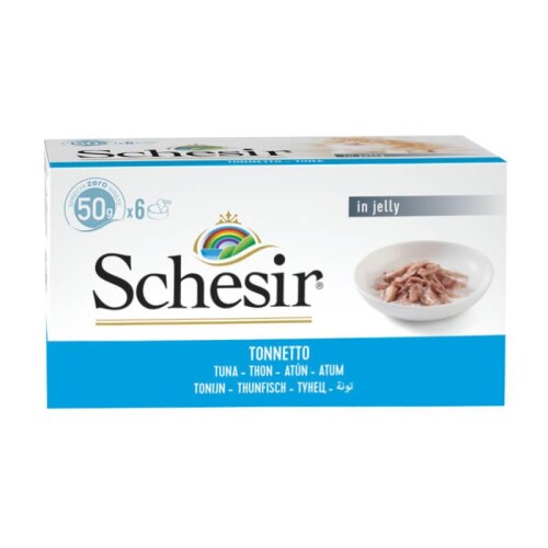 Schesir Tam ve Dengeli Ton Balıklı Jöle İçinde Kedi Konservesi Multipack 6X50 gr - 1