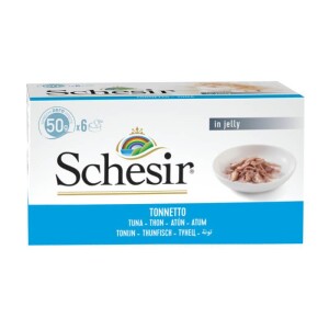 Schesir Tam ve Dengeli Ton Balıklı Jöle İçinde Kedi Konservesi Multipack 6X50 gr - Schesir