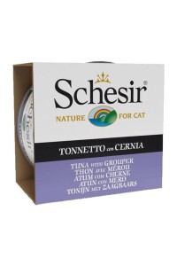 Schesir Ton ve Orfoz Balıklı Jöleli Kedi Konservesi 85 gr - Schesir