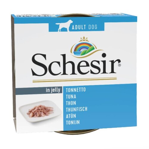 Schesir Jelly Ton Balığı Fileto Jöle İçinde Yetişkin Köpek Konservesi 150 gr - 1