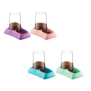 Şenyayla Hazneli Kedi ve Köpekler İçin Mama ve Su Kabı Karışık Renk 2,5 lt - Şenyayla