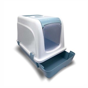 Şenyayla Orta Lüx Çekmeceli Kapalı Kedi Tuvaleti Karışık Renk 55x47x35 Cm - 2