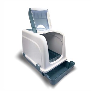 Şenyayla Orta Lüx Çekmeceli Kapalı Kedi Tuvaleti Karışık Renk 55x47x35 Cm - 3