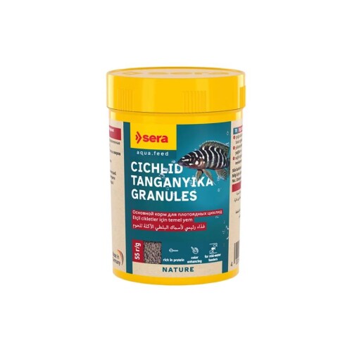Sera Cichlid Tanganyika Granules Granül Cichlid Yemi 100 Ml 55 Gr - 1