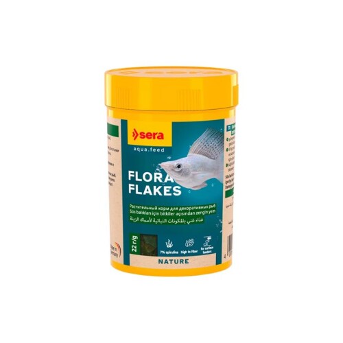 Sera Flora Flakes Süs Balığı Yemi 100 Ml 22 Gr - 1
