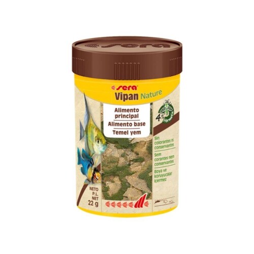 Sera Vipan Nature Süs Balıkları İçin Pul Temel Yem 100 ml - 1
