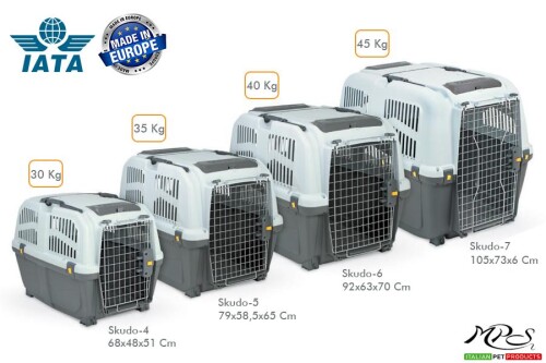 Skudo Lata 3 Kedi Köpek Taşıma Kafesi 60 cm - 3