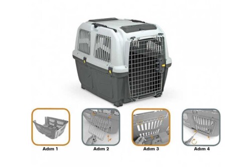 Skudo Iata 5 Kedi Köpek Taşıma Kafesinin Uçuş Seti - 2