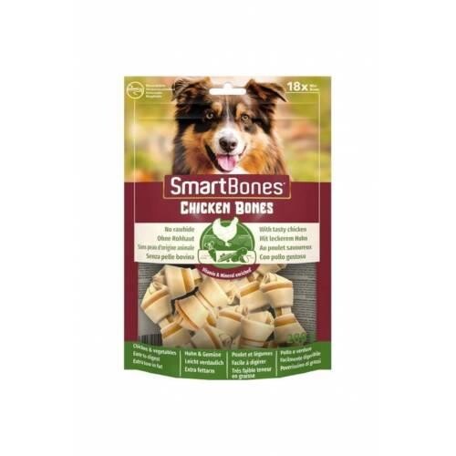 Smart Bones Tavuklu Mini Düğümlü Köpek Kemiği 288 gr 18 Adet - 1