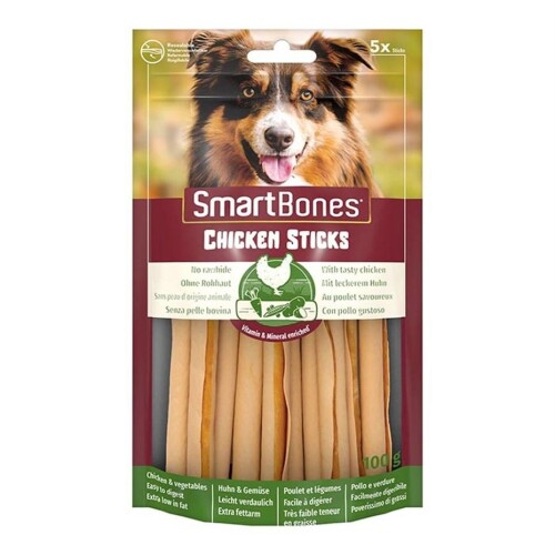 SmartBones Tavuklu Stick Köpek Ödülü 5'li 100 gr - 1