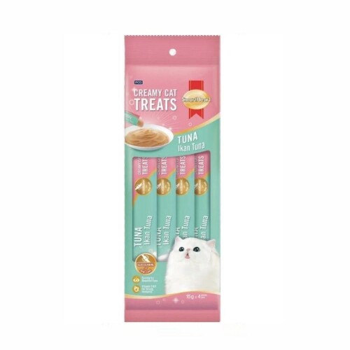 SmartHeart Ton Balıklı Sıvı Krema Kedi Ödülü 4x15 Gr - 1