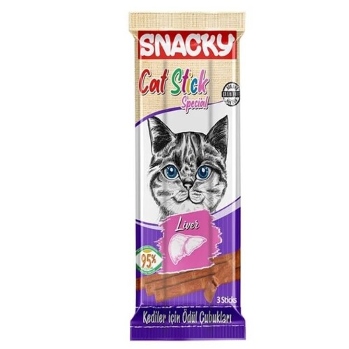 Snacky Ciğerli Stick Kedi Ödülü 3 X 5 Gr - 1