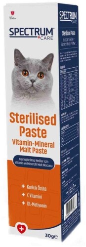 Spectrum Sterilised Paste Kısırlaştırılmış Kediler İçin Vitamin Mineralli Malt Macunu 30 gr - 1