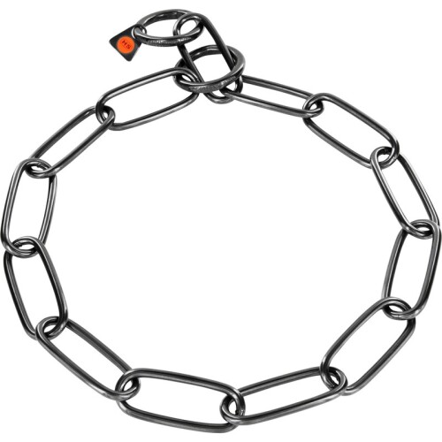 Sprenger Kürk Koruyucu Paslanmaz Çelik Siyah 4 mm 54 cm Köpek Tasma Ekstra Uzun Bakla - 1