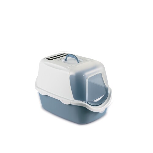 Stefanplast Cathy Easy Clean Mavi Kedi Tuvaleti 56x40x40 cm - 1