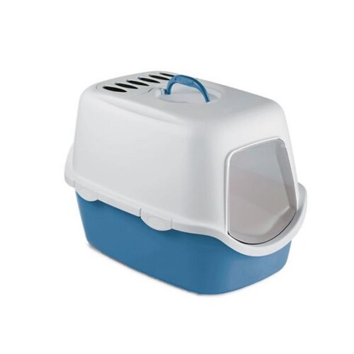 Stefanplast Cathy Filter Kapalı Kedi Tuvaleti Mavi - 1