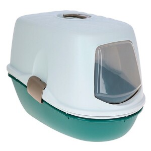 Stefanplast Furba Top Chic Beyaz/Yeşil Kedi Tuvaleti 58,5x39,4x42 cm - Stefanplast
