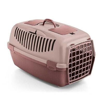 Stefanplast Gulliver 2 Kedi ve Küçük Irk Köpekler için Taşıma Çantası Rosy 55x36x35cm - 1