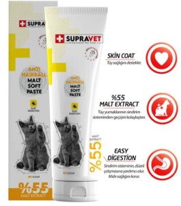 Supravet Anti Hairball Kediler İçin Malt Macun 100 gr - Supravet
