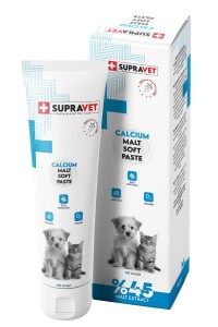 Supravet Calcium Kedi ve Köpekler İçin Kalsiyum Malt Paste 100 gr - Supravet