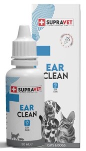 Supravet Ear Clean Kedi Köpek Kulak Temizleme Solüsyonu 50 ml - Supravet