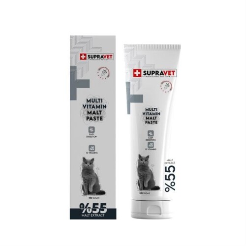 Supravet Kediler İçin Taurinli Multi Vitamin Kedi Macunu 100 gr - 1