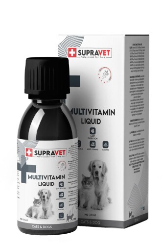 Supravet Multivitamin Sağlıklı Kedi Köpekler İçin Sıvı Damla 100 ml - 1