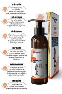 Supravet Salmon Oil Doğal Kedi Köpekler İçin Norveç Somon Yağı 200 Ml - Supravet