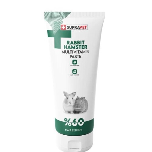 Supravet Tavşan, Hamster, Ginepig, Kemirgen Multi Vitamin Malt Paste 100 gr - 1