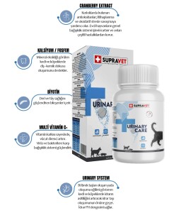 Supravet Urinary Care Kedi ve Köpek İçin İdrar Sağlığı Sistem Destekleyici Tablet (75 Tablet) - 2