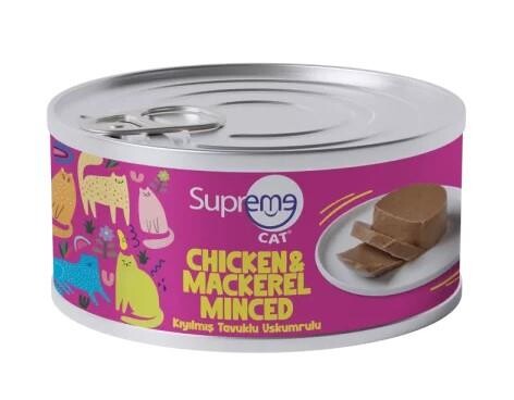 Supreme Cat Kıyılmış Tavuk ve Uskumru Kedi Konservesi 85 gr - 1