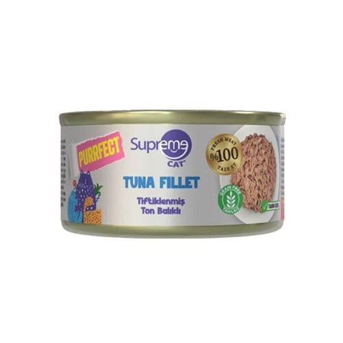 Supreme Cat Purrfect Tiftiklenmiş Ton Balıklı Yetişkin Kedi Konservesi 70 gr - 1