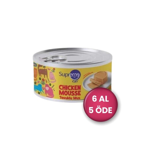 Supreme Cat Pouch Tavuklu Püre Yetişkin Kedi Konservesi 85 Gr 6 AL 5 ÖDE - 1