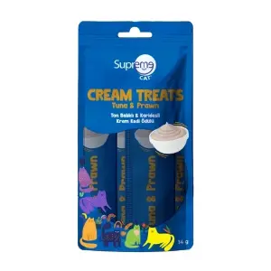 Supreme Cat Ton Balıklı ve Karidesli Krema Kedi Ödül Maması 4x14 Gr - Supreme