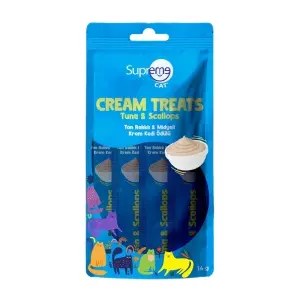 Supreme Cat Ton Balıklı ve Midyeli Krema Kedi Ödül Maması 4x14 Gr - Supreme