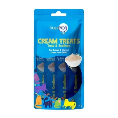 Supreme Cat Ton Balıklı ve Midyeli Krema Kedi Ödül Maması 4x14 Gr - 1