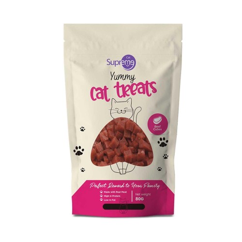 Supreme Sığır Etli Küp Kedi Ödül Maması 80 gr - 1